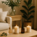 Difusores e velas em sala minimalista – tendências de fragrâncias para casa em 2026